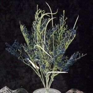 6 Pcs Faux Wild Flower Dark Blue  Spray  Filler